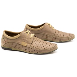 Mario Pala Scarpe traforate da uomo 563 beige 2