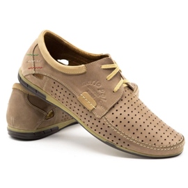 Mario Pala Scarpe traforate da uomo 563 beige 3