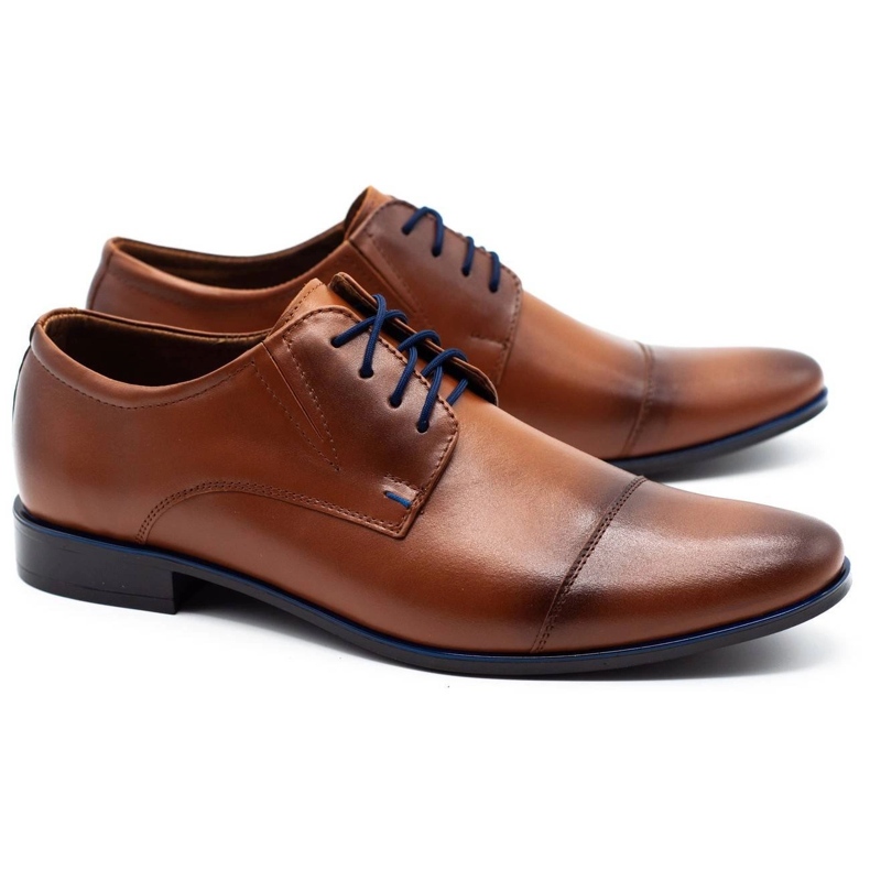 Olivier 288 scarpe in pelle maschile marroni marrone 2