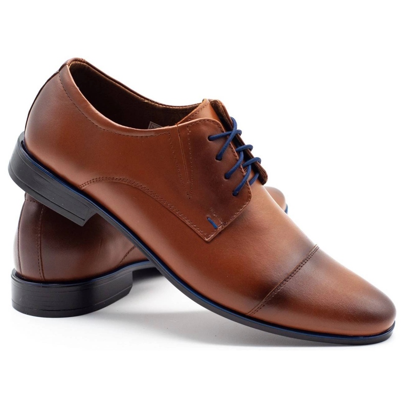 Olivier 288 scarpe in pelle maschile marroni marrone 3