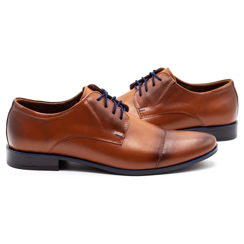 Olivier 288 scarpe in pelle maschile marroni marrone 4