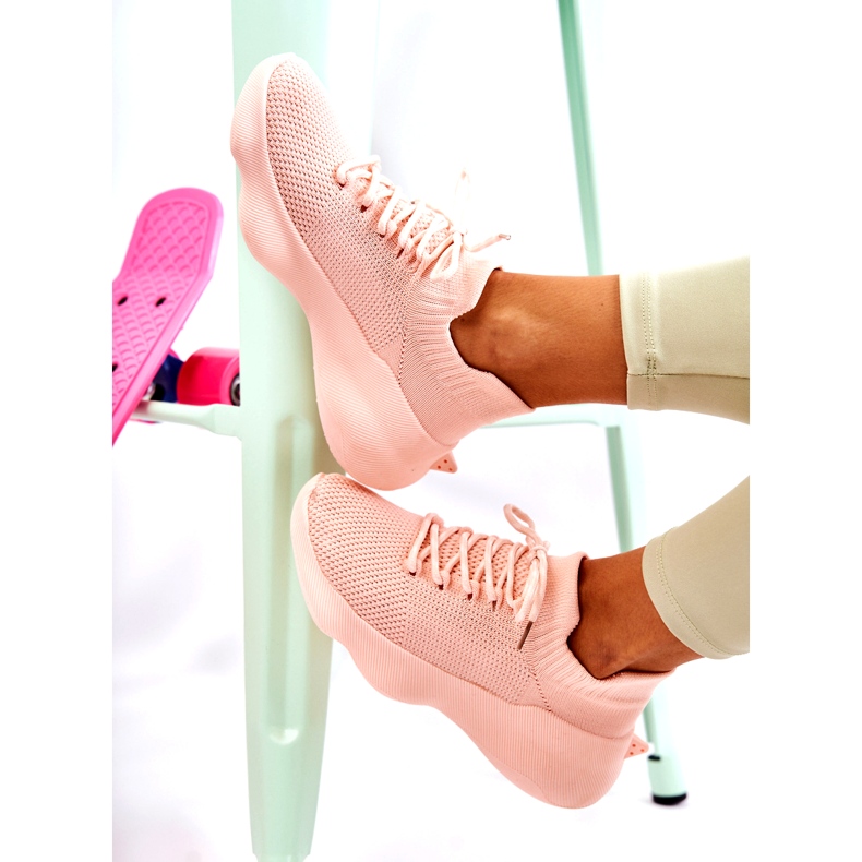 Scarpe sportive slip-on da donna, rosa 2