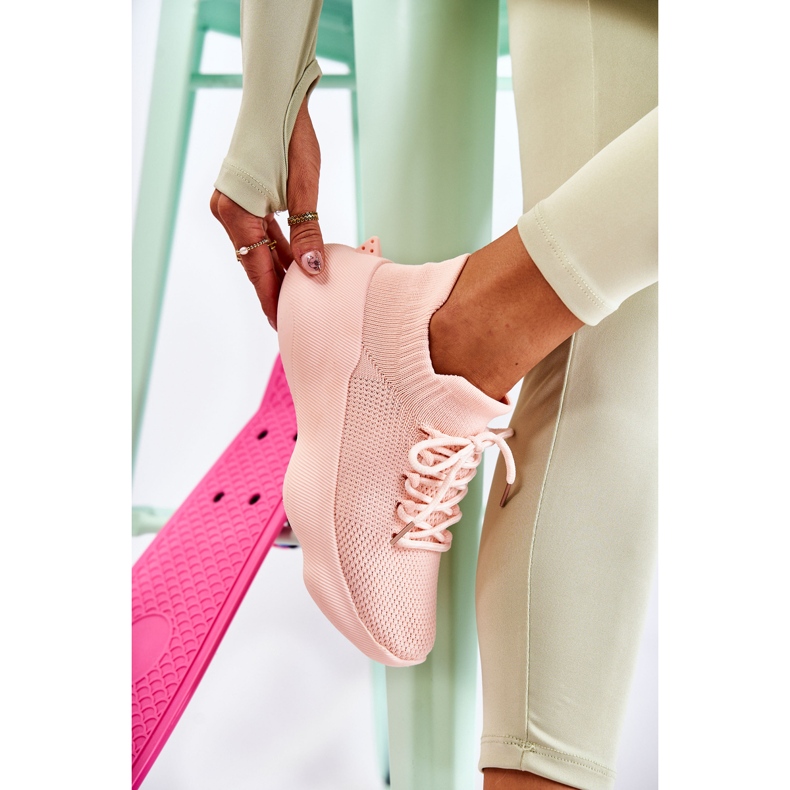 Scarpe sportive slip-on da donna, rosa 1