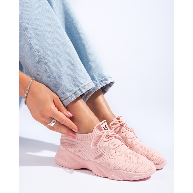 Scarpe sportive rosa da donna Shelovet 1