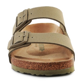 Birkenstock Rivet Logo Ciabatte in tela vegana sbiadita 1023958 verde 1