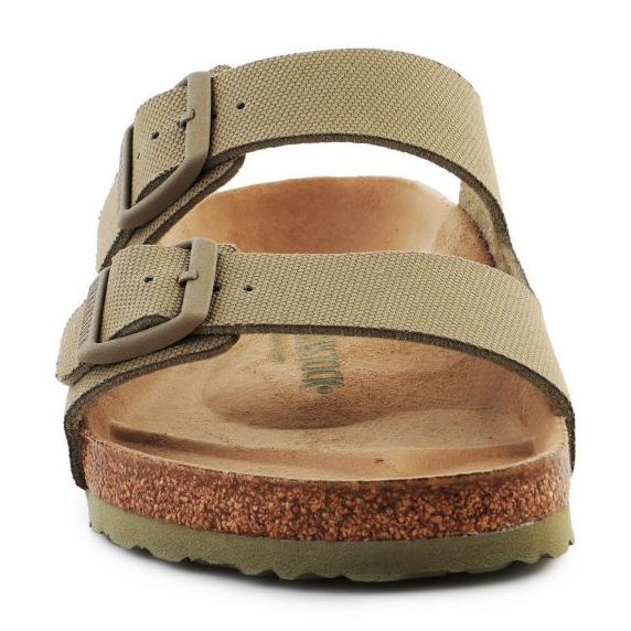 Birkenstock Rivet Logo Ciabatte in tela vegana sbiadita 1023958 verde 1