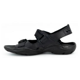 Olivier Sandali neri da uomo in pelle 448 nero 1