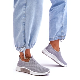 Scarpe Sportive Classiche Slip-On Grigie grigio 1