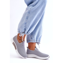 Scarpe Sportive Classiche Slip-On Grigie grigio 4