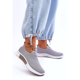 Scarpe Sportive Classiche Slip-On Grigie grigio 6