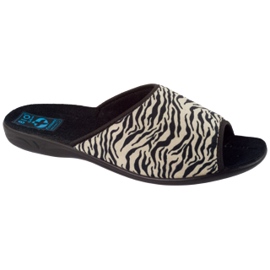 Adanex Pantofole da donna Sara 15773 Stampa leopardata nero 1