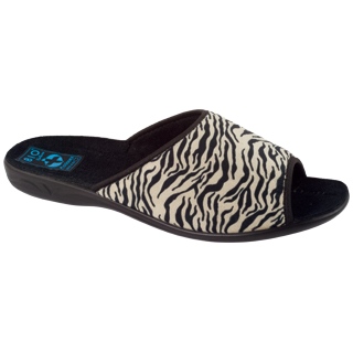 Adanex Pantofole da donna Sara 15773 Stampa leopardata nero 1
