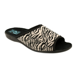 Adanex Pantofole da donna Sara 15773 Stampa leopardata nero 2