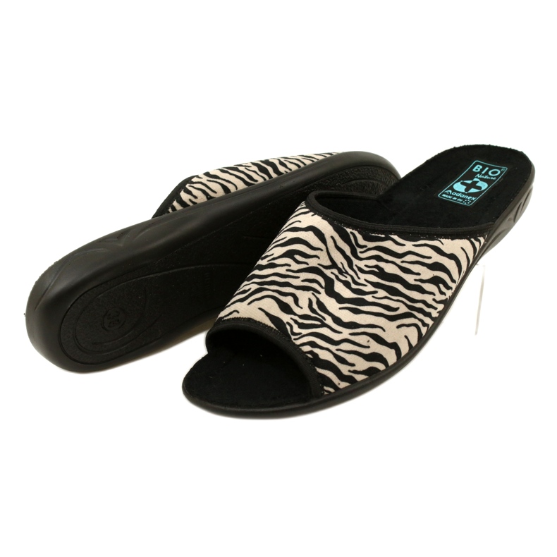 Adanex Pantofole da donna Sara 15773 Stampa leopardata nero 5