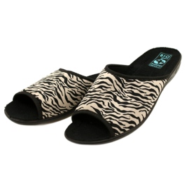 Adanex Pantofole da donna Sara 15773 Stampa leopardata nero 4