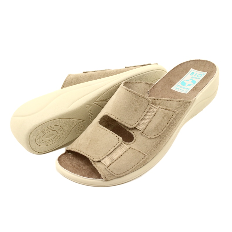 Adanex Infradito da donna BIO Nature 26023 beige 5