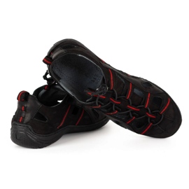 Kampol Scarpe traforate da uomo in pelle 26KAM nere nero 2