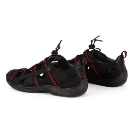 Kampol Scarpe traforate da uomo in pelle 26KAM nere nero 4