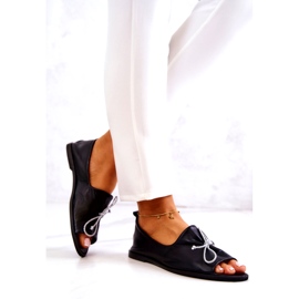 Ballerine da donna in pelle Nicole 2660/001 Nere nero 2