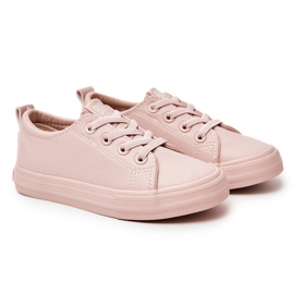 Sneakers eco-piuma per bambini Big Star JJ374022 NUDE rosa 5