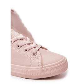 Sneakers eco-piuma per bambini Big Star JJ374022 NUDE rosa 3