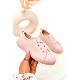 Sneakers eco-piuma per bambini Big Star JJ374022 NUDE rosa 1