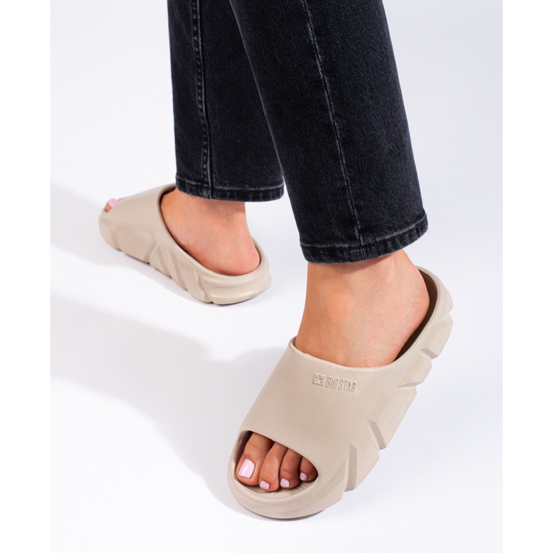 Pantofole da donna beige Big Star LL274593801 1