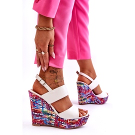 Sandali con Zeppa da Donna Bianco Calderia bianca 2