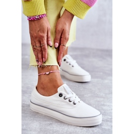 Sneakers da Donna in Tessuto Big Star KK274017 Bianche bianco 3