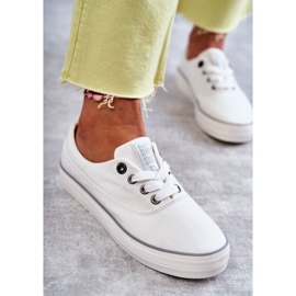 Sneakers da Donna in Tessuto Big Star KK274017 Bianche bianco 1