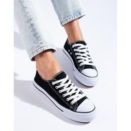 Sneakers Shelovet nere da donna nero 1