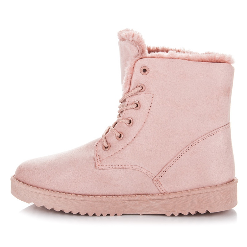 Seastar Trapper in pelle scamosciata rosa 1