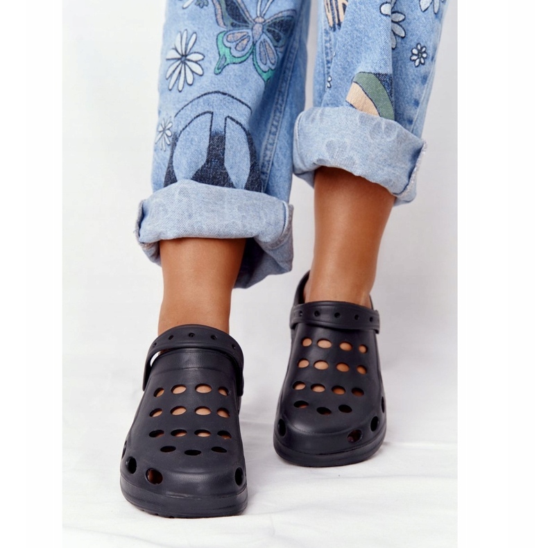 Flameshoes Slifori di schiuma nera femminile Eva Black nero 4