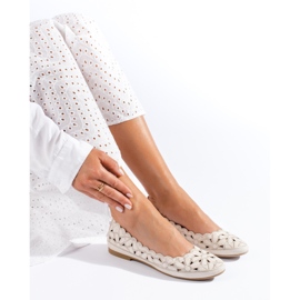 Ballerine Shelovet beige traforate da donna 1