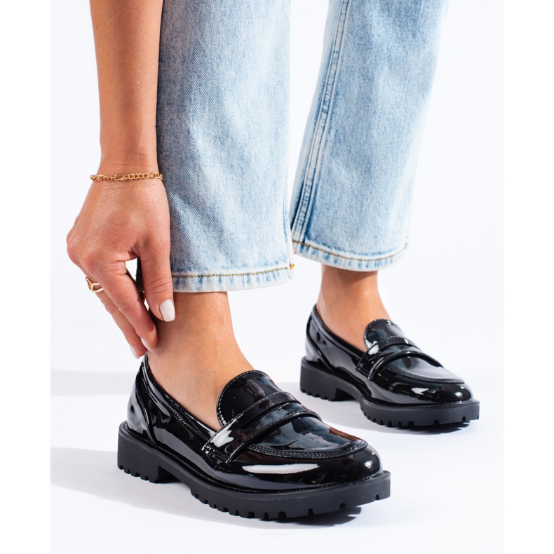 Scarpe da donna laccate nere Shelovet nero 1