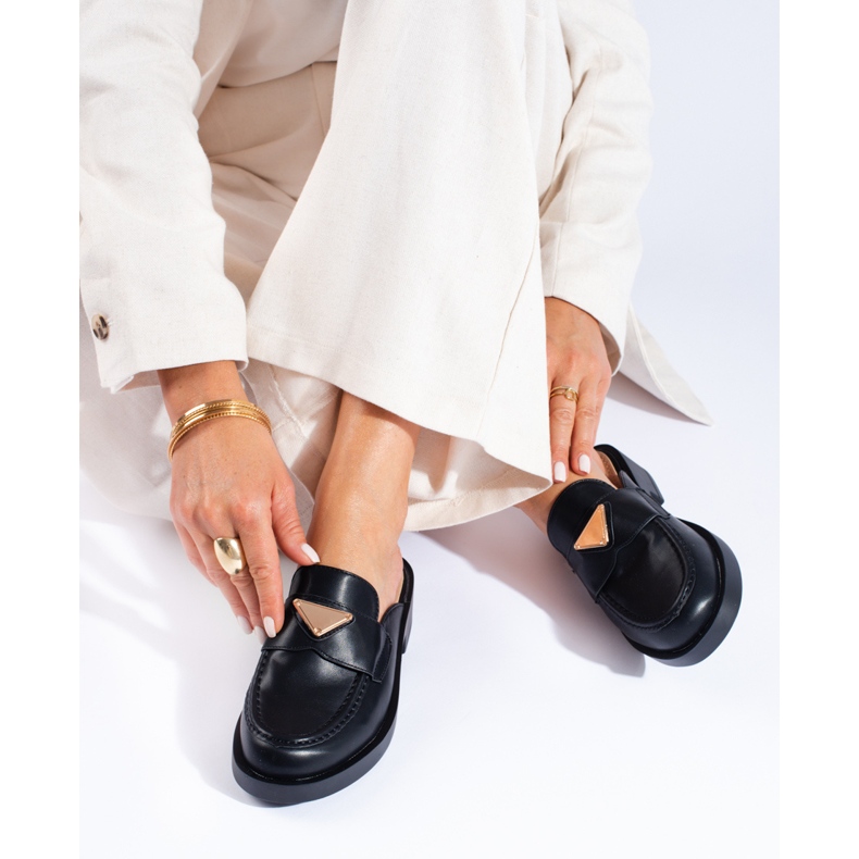 Sabot neri Shelovet da donna nero 2