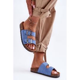 PM1 Sandali Slip-On Cortina Blu Da Donna 1