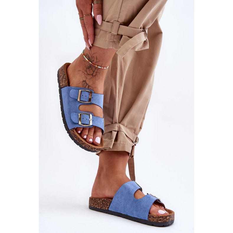 PM1 Sandali Slip-On Cortina Blu Da Donna 1