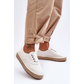 Espadrillas Big Star LL274833 Sneakers con lacci Bianche bianco 1