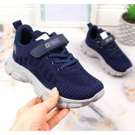 Scarpe sportive sulla piattaforma News Jr EVE395 blu navy 1