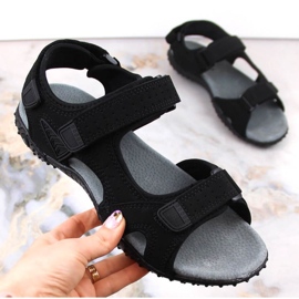Sandali sportivi American Club W AM929A neri con velcro nero 1
