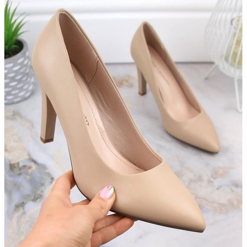 Décolleté con tacco Sergio Leone W SK415B beige 2