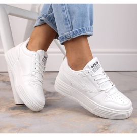 Vinceza W JAN231 scarpe sportive con plateau bianche bianco 2