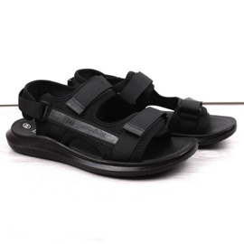 Sandali sportivi con velcro News M 23MN02-5801 nero 1