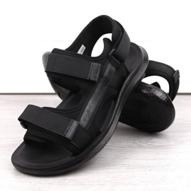 Sandali sportivi con velcro News M 23MN02-5801 nero 2
