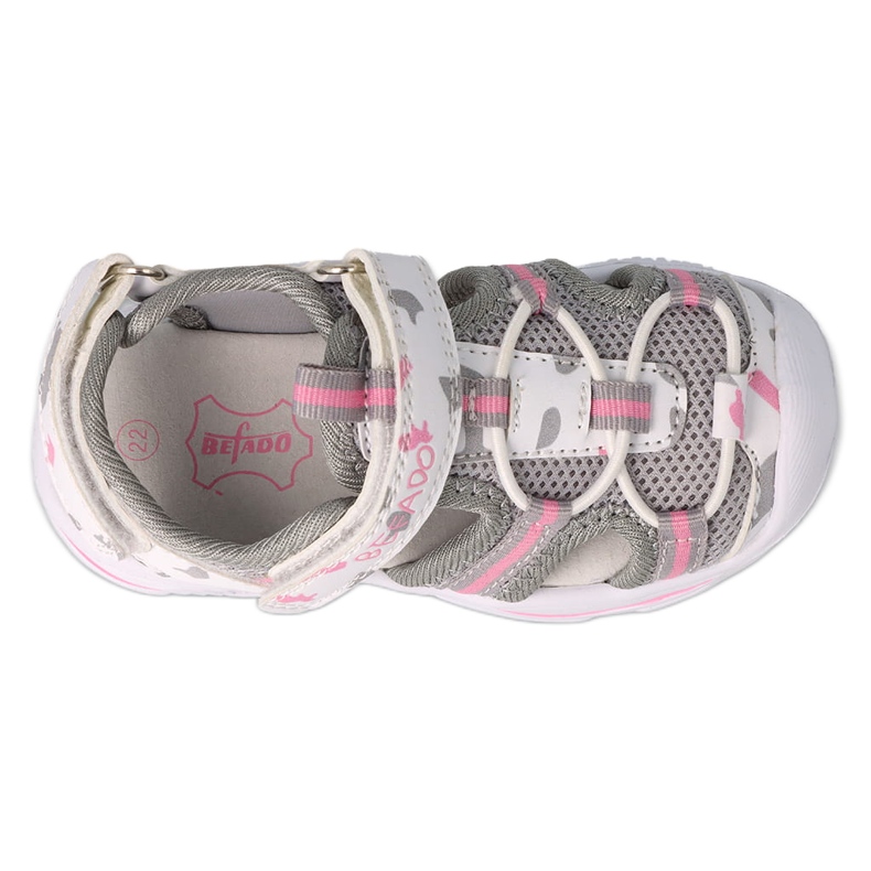 Scarpe per bambini Befado grigio 170P076 bianco 3