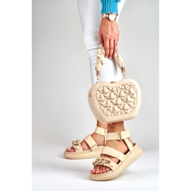 La.Fi Sandali beige con catena 2