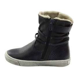 American Club Stivali invernali blu navy con cerniera americano 16183 2