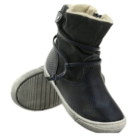 American Club Stivali invernali blu navy con cerniera americano 16183 3