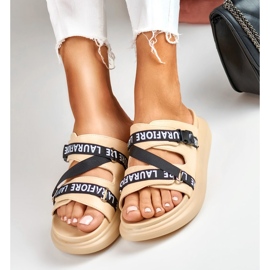 Eleganti pantofole beige di La.Fi 1